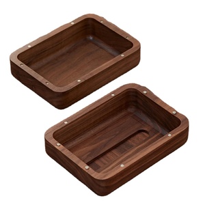 Tissue Box Whole Wood Living Room Desktop Paper Box, Solid Wood Napkin Box for Home, Kitchen, Living Room, Car Use - Product Image 1
