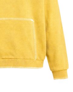 Sudadera con Capucha Amarilla Extra Grande para Hombre, con Bolsillo Canguro, Estilo Urbano, Gruesa, Informal, para Invierno, Fabricante OEM - Product Image 6