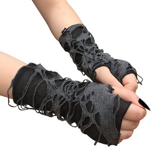 Manchon de bras en dentelle noire pour femmes, design sans couture, pour adultes, en spandex et nylon, respirant - Product Image 4