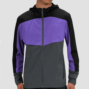 Custom Designed Unisex Hooded Streetwear 2 in 1 Windbreaker Tracksuit Set 100% Nylon Lightweight Zipper Jacket <b>Pants</b> Set - Product Image 1