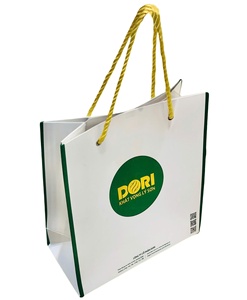 Wholesale Ivory Premium Gift Paper Bag 3-Layer Corrugated Customizable Self Erecting Convenient Handle Made Recycled <b>Materials</b> - Product Image 1