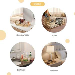 Panier de rangement industriel en métal de qualité supérieure, organisateur durable pour le rangement sur le comptoir de cuisine - Product Image 4