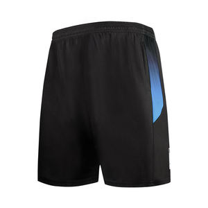 Shorts de sport pour hommes respirants à séchage rapide en toile tricotée unie à taille mi-haute pour l'entraînement et la gym, service OEM - Product Image 4