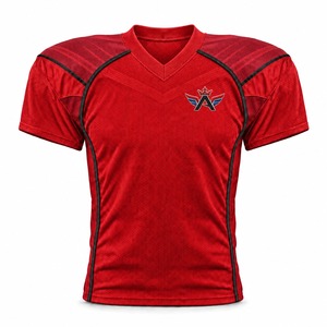 Camiseta de Fútbol Americano, Tejido de Poliéster Transpirable, Absorbe la Humedad, Secado Rápido, Ajuste Atlético, Sublimación Personalizada Premium - Product Image 1