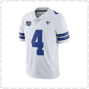 Maillots de football américain personnalisés en gros, 100% polyester, respirants, séchage rapide, noms d'équipe personnalisés - Product Image 2