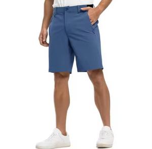 Pantalones Cortos Bermuda Vintage de Color Sólido para Hombre, Cintura Media, Transpirables, Tela Oxford, Bolsillos Delanteros, Secado Rápido, Cierre con Cordón, Tejido - Product Image 5