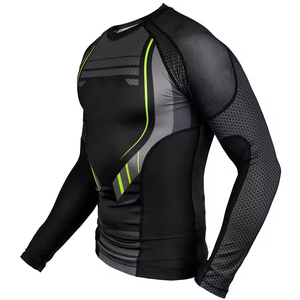 Créez votre propre rashguard et votre propre rashguard personnalisé, rashguard MMA, rashguard BJJ à manches longues pour hommes, à prix de gros. - Product Image 3