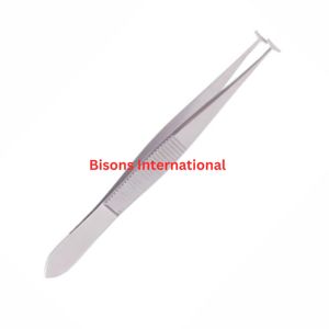คีมจับติดกระจกตาคุณภาพสูง BISONS รุ่น Green Fixation Forceps สำหรับศัลยกรรมจักษุ ปลายรูปตัว T ผลิตจากสแตนเลส ได้รับมาตรฐาน CE ISO - Product Image 4