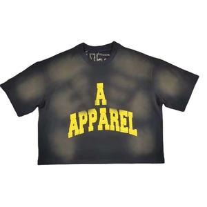 T-shirt Homme Tendance 2025 Personnalisé 100% Coton Épais Style Vintage Broderies Effet Vieilli Patchs Délavé à l'Acide Anti-UV Séchage Rapide - Product Image 2