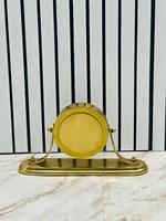 OLD WORLD TREASURE HANDICRAFTS Horloge de bureau nautique moderne en aluminium, faite à la main, portable, chiffres romains, horloge de table maritime