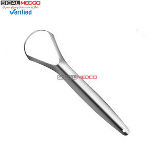 Raspador de Lengua Metálico, Limpiador de Lengua de 6 Pulgadas, Instrumento de Cuidado Bucal y Dental, Acero Inoxidable de Grado Alemán, Reutilizable, Profesional - Product Image 2