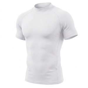 Camiseta de Compresión de Manga Larga Blanca para Hombre, Secado Rápido, 120g, Anti-UV, Poliéster, Deportiva - Product Image 5