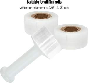 Film étirable transparent en PE moulé pour palettes, film rétractable avec poignée en plastique réutilisable, prix usine - Product Image 5