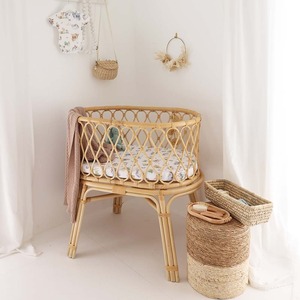 Cuna de mimbre para bebé recién nacido, moisés de ratán, cunas de caña, muebles infantiles más vendidos - Product Image 5