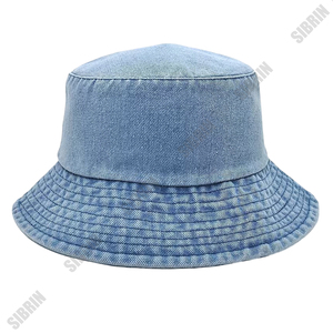 SIBRIN Gorra de Pescador de Mezclilla con Logotipo Personalizado, Unisex, de Algodón Lavado, Estilo Urbano, para Skateboard, Deportes al Aire Libre de Verano - Product Image 4