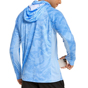 Wholesale Logo Sublimation Fishing Hoodies <b>Uv</b> <b>Protection</b> Shirts Men 2026 Lightweight Ice Cool Quick-dry Fishing <b>Hoodie</b> - Product Image 6