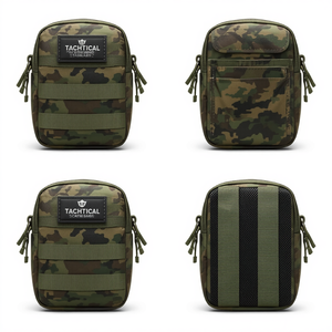 Bolsa Organizadora Utilitaria de Camuflaje Digital Premium con Múltiples Compartimentos, Cinturón Ajustable y Diseño Resistente al Agua - Product Image 3