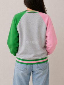 Cosh sisterhood เสื้อสเวตเตอร์ผ้ากำมะหยี่ปักด้านหน้าขนาดใหญ่พิเศษลำลองสำหรับฤดูหนาว - Product Image 6