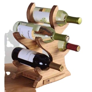 Porte-bouteilles de vin de haute qualité support en bois article décoratif pour la maison et le bar porte-bouteilles de vin - Product Image 1