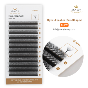 Cils hybrides préformés 8-DW DIY Lash MACY BEAUTY KOREA Extensions de cils de qualité supérieure Vente en gros Cils personnalisés Marque privée - Product Image 5