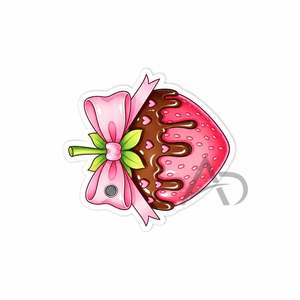 Strawberry Bow Lash Tile Acrylic Sustainable <b>Chocolate</b> Covered Strawberry Eyelash Extension Holder Board - Product Image 2