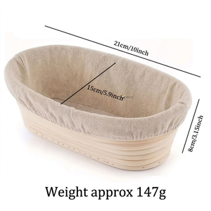TOP SELLING Rattan <b>Bread</b> Proofing <b>Basket</b> For Durable Buffet Dinner Counter Organizers And Unique Elegant Gift <b>Basket</b> - Product Image 4