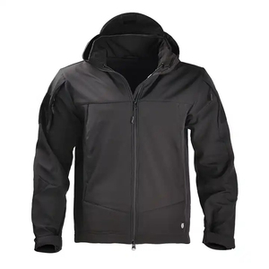 Veste unisexe d'hiver imperméable et respirante en fausse fourrure de mouton, camouflage, avec fermeture éclair, col montant et capuche, coupe-vent, couleur unie – Grande Vente - Product Image 2