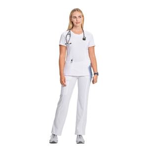 Haut de blouse d'infirmière pour femme, uniforme médical, chemise douce et confortable pour le personnel de santé, personnalisable, OEM, marque privée, fournisseur d'usine - Product Image 2