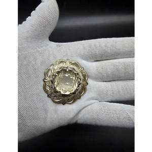 Broche Redondo Escocés Vintage de Mediados de Siglo con Diseño a Cuadros, Adorno Plateado con Piedras, Accesorio Tradicional para Kilt, Más Vendido 2026 - Product Image 5