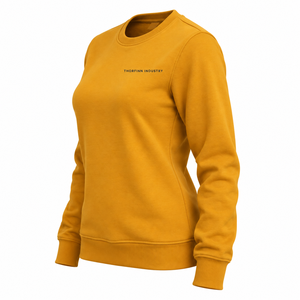 Sweat-shirt femme 100% coton de qualité supérieure OEM, logo imprimé DTF personnalisé, couleur unie, épaules tombantes, style streetwear. - Product Image 3