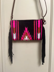 กระเป๋าสะพายข้างหนังแอซเท็กทรงตรงแบบมีสไตล์วินเทจหลากสี - Product Image 5