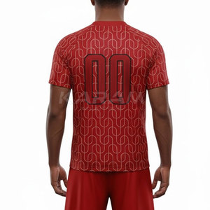 Vente en gros d'usine, prix bas, maillot de sport en sublimation, logo personnalisé, design court, séchage rapide, respirant, haute qualité - Product Image 4