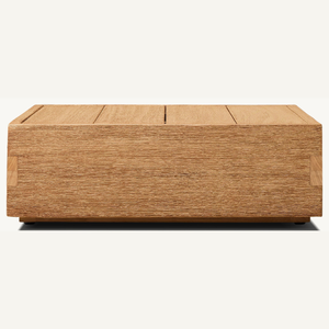 Mesa de Centro Cuadrada de Madera de Teca en Oferta, con Diseño Moderno, Duradera y Ecológica para Uso en Interiores/Exteriores, Muebles para Sala de Estar - Product Image 5