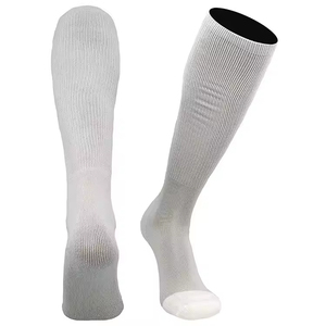 Men's Dark Green <b>Knee</b> <b>High</b> Knitted Solid Color <b>Socks</b> Regular Style Athletic Wear - Product Image 6
