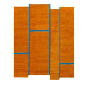 Alfombra de Lana de Lujo Personalizada, Hecha a Mano, de Pelo Alto, Diseño Moderno para Sala de Estar - Product Image 3