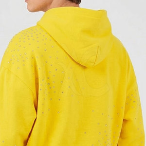 Sudadera con Capucha de Algodón con Pedrería, Cómoda y Básica, MOQ Bajo, Perfecta para Uso Casual, Tela Suave con Diseño Elegante - Product Image 4
