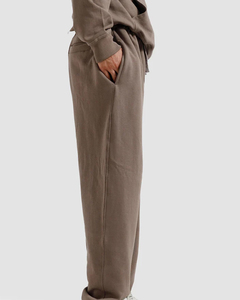 Pantalon de survêtement délavé à l'acide, coupe ample, 380 g/m², uni, personnalisé, jambe large, pour homme, poids lourd, surdimensionné, sur mesure - Product Image 3