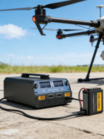 Chargeur rapide intelligent à double canal EV-Peak U4-HP 2400W 25A pour batteries LiPo LiHV 6S-14S, idéal pour les drones de pulvérisation agricole