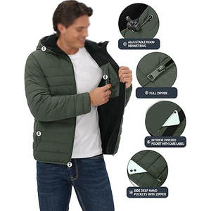 Chaqueta acolchada cómoda para el invierno con aislamiento grueso para mayor calidez en climas fríos. - Product Image 5