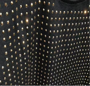 <b>Women's</b> <b>Black</b> Knitted T-<b>Shirt</b> With Gold Rhinestone Decoration 2026 Sexy Club Style <b>Women</b> Rhinestone T <b>shirts</b> - Product Image 6