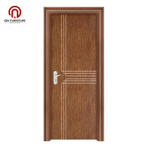 Puerta Moderna de MDF Sólido con Diseño 3D, Revestimiento de PVC, con Marco y Accesorios, para Hogar, Oficina, Escuela y Hospital - Product Image 4