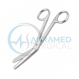 Ciseaux à pansements Reynolds en acier inoxydable, instrument chirurgical, ciseaux à pansements angulaires réutilisables certifiés CE, manuels - Product Image 4