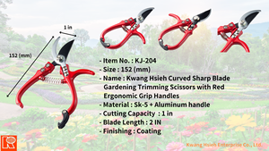 Kwang Hsieh SK5 Mini sécateurs à main extra pointus en aluminium, lot de 2 avec poignée antidérapante et revêtement PTFE pour le bricolage de jardin - Product Image 6