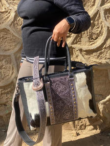 Nouveau sac fourre-tout à franges en cuir de vachette élégant occidental fabriqué à la main à la mode de haute qualité usiné femmes Shopping sacs à main - Product Image 2