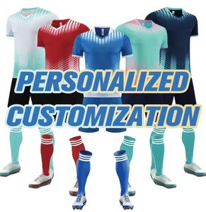 Custom Men Soccer Jersey Set V-Neck Short Sleeve Sublimated Gradient Color Moisture Wicking <b>Athletic</b> Fit All Seasons - Product Image 5