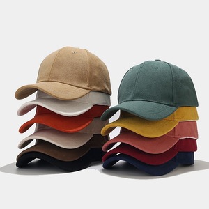 Wholesale New Fashion Unisex Blank Suede Baseball Cap Dad Hat Gorras Custom Logo Sports Caps - Product Image 1