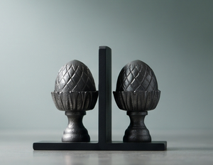 Sujetalibros de Metal Pesado con Textura de Fundición en Color Gris Metálico, Decoración para el Hogar y la Oficina, Suministro al por Mayor - Product Image 4