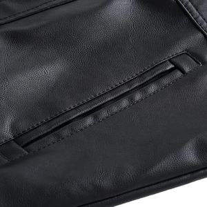 Chaqueta de Cuero Genuino de Alta Calidad para Hombre, Fabricantes de Ropa, Chaquetas Bomber Impermeables de Estilo Urbano Personalizadas y Extra Grandes - Product Image 5