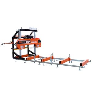 Segheria Portatile Certificata EPA da 38 Pollici, Lunghezza Binario 13FT, Motore V-Twin da 24 HP, Carrello a 4 Montanti, Serbatoio Acqua da 10 L, TMG PS per Legno - Product Image 4