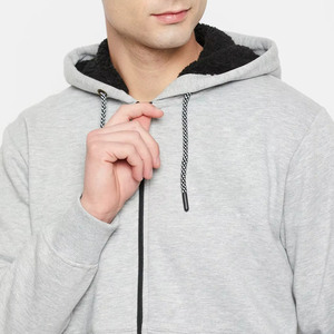 Survêtement de sport personnalisé avec logo, en molleton technique, à fermeture éclair intégrale, avec sweat à capuche et pantalon de jogging, ensemble deux pièces pour le sport et les loisirs - Product Image 5